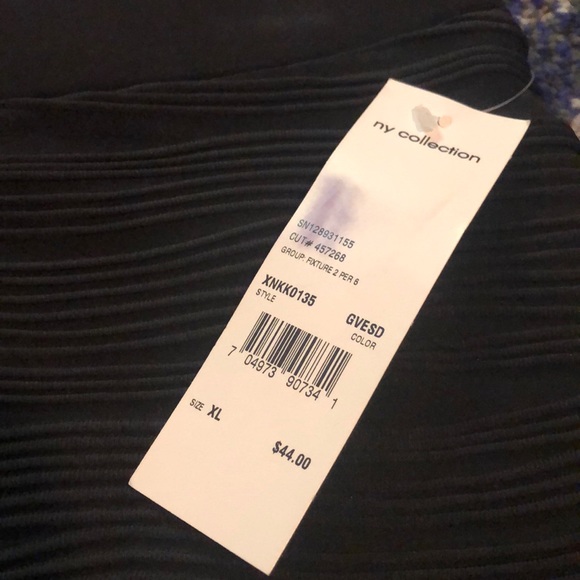 NWT! NY Collection Black Mini Skirt - Picture 3 of 5